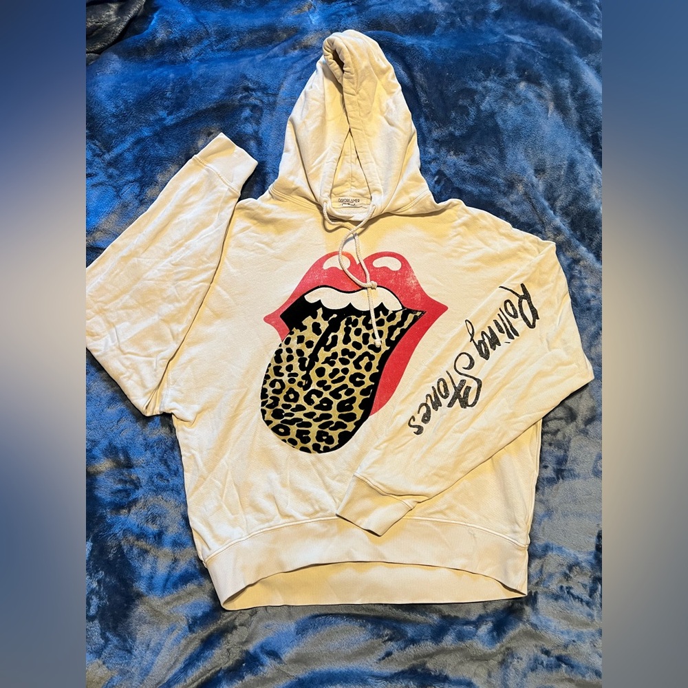 DAYDREAMER by Free People Rolling Stones Graphics Hoodie❤️